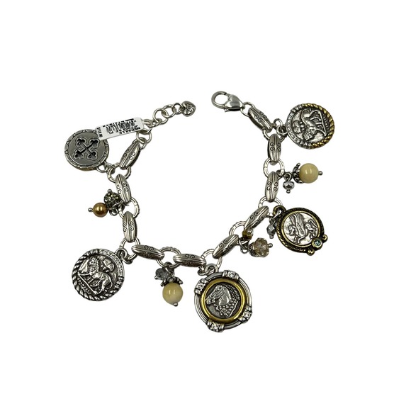 Brighton Jewelry - Brighton Olympia Charm Bracelet Silver-Gold